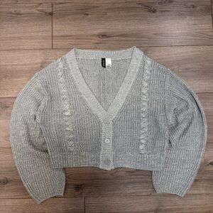 H&M braided knit Gray Women's Sweater